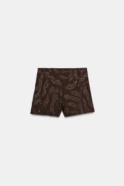 Jupe-culotte croisée à sequins