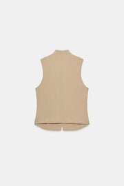 Chemise à boutons sans manches