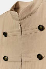 Chemise à boutons sans manches