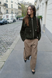 Blouson 100 % cuir suédé
