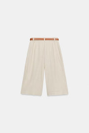 Bermuda long avec ceinture