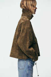 Blouson bomber 100 % cuir