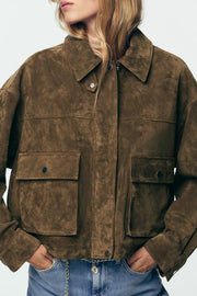 Blouson bomber 100 % cuir
