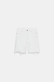 Bermuda en denim TRF déchiré taille mi-haute