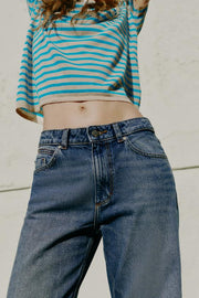 Jean Z1975 coupe droite taille haute, longueur longue