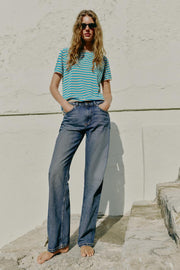Jean Z1975 coupe droite taille haute, longueur longue