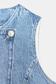 Gilet Z1975 croisé en denim