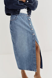 Jupe Z1975 croisée en denim