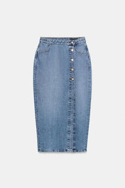 Jupe Z1975 croisée en denim