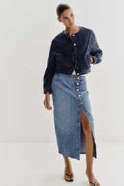 Jupe Z1975 croisée en denim
