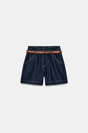 Bermuda baggy avec ceinture