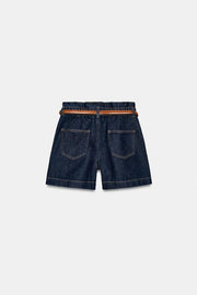 Bermuda baggy avec ceinture