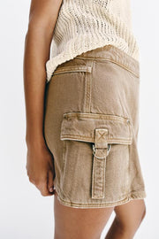 Jupe-culotte croisée cargo