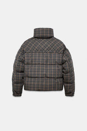 Anorak matelassé à carreaux