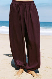 Pantalon bouffant en lin