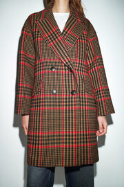 Manteau oversize à carreaux