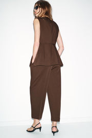 Gilet croisé avec ceinture