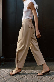 Pantalon large à bas réglable