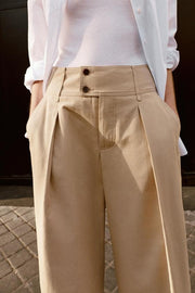 Pantalon large à bas réglable