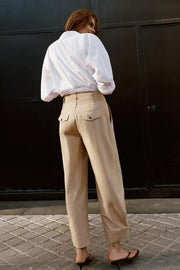 Pantalon large à bas réglable