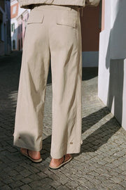 Pantalon-culotte taille haute