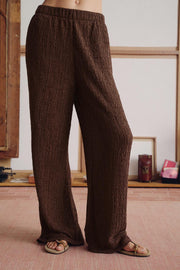 Pantalon effet froissé
