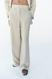 Pantalon droit en lin