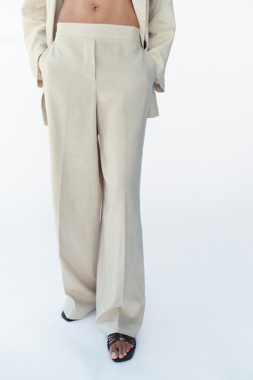 Pantalon droit en lin