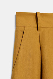 Pantalon large en lin