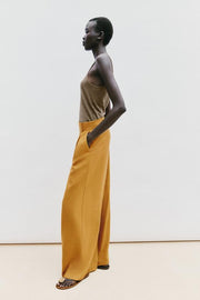 Pantalon large en lin