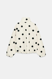 Blouson bomber à pois