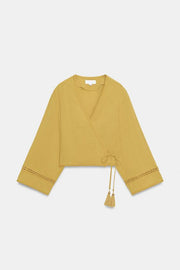 Veste croisée à entre-deux