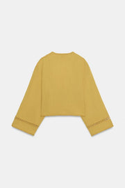 Veste croisée à entre-deux