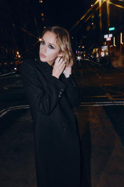Manteau long croisé