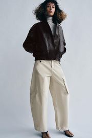 Veste bomber effet cuir ZW Collection
