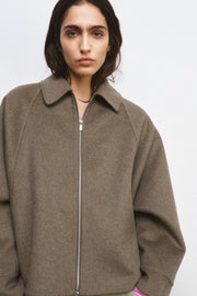 Veste en laine à fermeture zippée ZW Collection