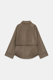 Veste en laine à fermeture zippée ZW Collection