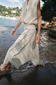 Jupe midi asymétrique