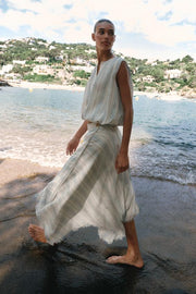 Jupe midi asymétrique