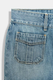 Jupe mini en denim TRF