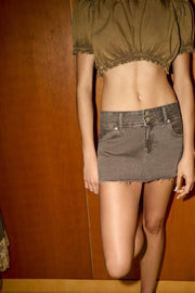 Jupe mini en denim TRF color