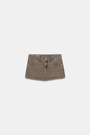 Jupe mini en denim TRF color
