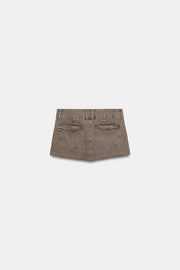 Jupe mini en denim TRF color