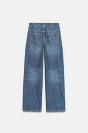 Jean en denim TRF coupe décontractée taille mi-haute