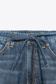 Jean en denim TRF coupe décontractée taille mi-haute