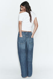 Jean en denim TRF coupe décontractée taille mi-haute