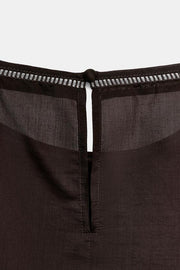 Top brodé à entre-deux