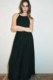 Robe contrastée à bretelles