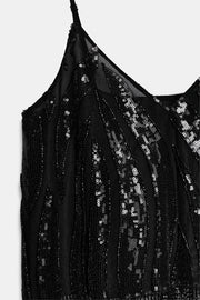 Top à franges à sequins