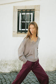 Pantalon bouffant à taille élastique